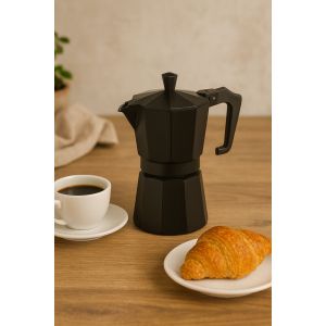 Cafeti&egrave;re italienne - PEZZETTI - ITALEXPRESS - Aluminium - 6 tasses - Noir