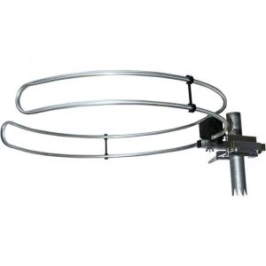 Antenne ext&eacute;rieure Antenne dip&ocirc;le Circulaire R&eacute;ception Radio pour lext&eacute;rieur VHF FM Aluminium 87.5-108mHz Argent 50cm.[Q435]