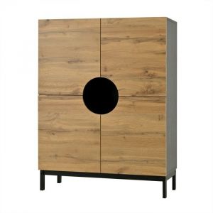 Meuble &agrave; chaussures & vitrine 2-en-1 90x40x120cm &eacute;tag&egrave;res r&eacute;glables pieds bois massif rangement grand format