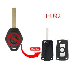 Coque de clé à distance modifiée à 3 boutons pour BMW E46 E36 E38 E39 E83 E53 Z3 Z4 X3 X5 325i 3 5 7 Series HU92/HU58 Blade~2738