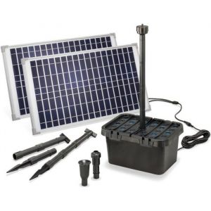 Kit pompe solaire bassin avec filtre Fountain Pro 1750L-50W