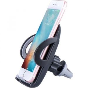 Universel 360&deg; Support T&eacute;l&eacute;phone GPS Voiture Air Vent A&eacute;ration Grille Mount Pour iPhone Samsung Smartphone Gris