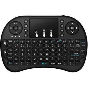 Mini Wireless Clavier 24 WiFi sans Fil r&eacute;tro-&eacute;clair&eacute; Touchpad pour Multim&eacute;dia Android Smart TV Box PCFran&ccedil;aisAZERTY