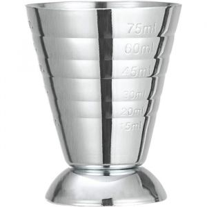 Doseur CocktailDoseur Cocktail Double en Acier InoxydableDoseur Cocktail de 75 mlavec 3 Marques D&eacute;talonnagepour PartyCocktail