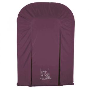 Matelas à Langer Bébé Looping - PVC Imperméable - Cassis Prune - Fabriqué en France