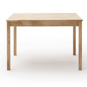 Table de salle &agrave; manger en bois h&ecirc;tre massif huil&eacute; coloris ch&ecirc;ne sauvage - longueur 110 x hauteur 76 x profondeur 70 cm