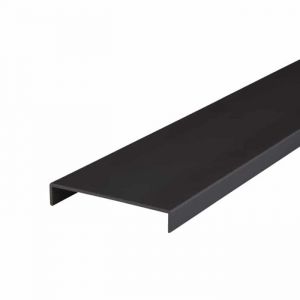 Lot de 2 &ndash; Nez de cloison noir 130cm x 74mm