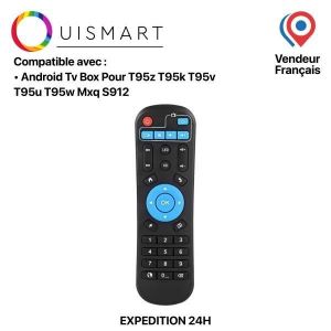 OuiSmart® Télécommande Pro Android Tv Box Pour T95z T95k T95v T95u T95w Mxq S912