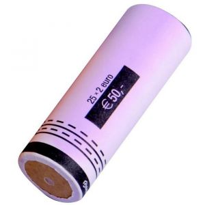 Tubes à Monnaie - Reskal - FA62281 - Pack de 96 - Papier Recyclé - Code Couleur Européen - Écologique