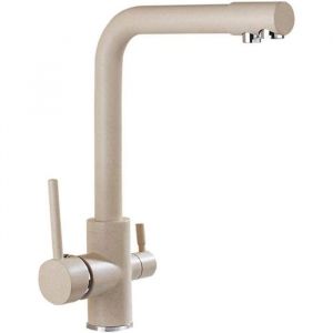 Robinet Cuisine 3 Voies avec Douchette Extractible Mitigeur 3 Voies Cuisine Pivotant &agrave; 360&deg; Robinetterie Cuisine Eau Potable