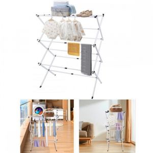 Séchoir à Linge Pliable-MENGDA-Support de séchage rétractable-Grande Surface dEtendage-Etendoir Linge Intérieur et Extérieur