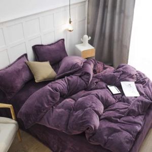 Couverture De Couette Zipper ClosurePolaire De Corail Hiver Draps Housse De CouetteDouble-Face 233 tudiant Dortoir 233 paissi 9463