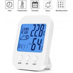 Maison Lumineux Thermomètre Électronique Dintérieur Haute Précision Bébé Chambre Température Et Humidité Mètre Innovant Rétro-Éclai