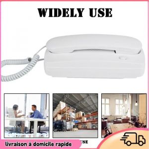 Interphone - DILWE - Interphone c&acirc;bl&eacute; - 200m de port&eacute;e - 2 combin&eacute;s - Installation facile