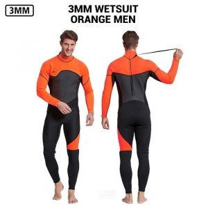 N&eacute;opr&egrave;ne 3mm wetsuit windsurf hommes p&ecirc;che sous - marine plong&eacute;e p&ecirc;che p&ecirc;che natation orange