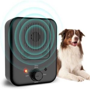 Anti Aboiement Chien à Ultrason Longue Portée Voisin 33 Pieds Rechargeable Détection Automatique pour Petit/Moyen/Gros Chien