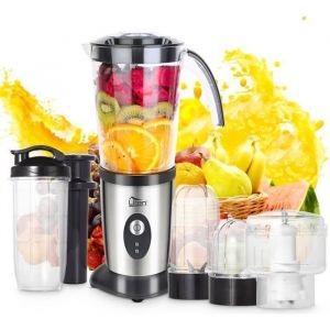 UTEN Blender Smoothie 1.25LBlender Mixeur M&eacute;langeur Multifonction avec 2 Lames en Acier Inoxydable Pour Jus de Fruits et L&eacute;gumes