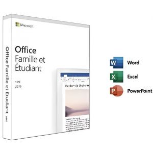 Microsoft Office 2019 Famille et Etudiant - Licence d&eacute;mat&eacute;rialis&eacute;e