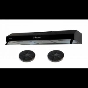 BELDEKO - Hotte casquette / visière Rivage 90 Cm - NOIR - Double moteur - 200W - 438 m3/h