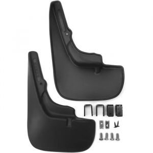 Lot de 2 bavettes Garde-Boue arri&egrave;re en Caoutchouc pour Renault Dacia Logan &agrave; partir de 2014 avec Fixation et vis de Montage