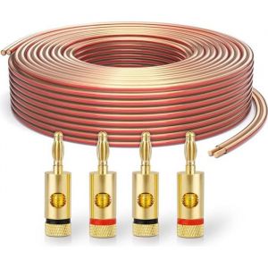 C&acirc;ble denceinte - PureLink - SP060-010 - 10m - 999% OFC cuivre - Transparent