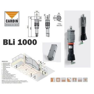 Kit motorisation portail battant - CARDIN - KTBLI1000 - 24V - 200 kg - Encodeur int&eacute;gr&eacute;