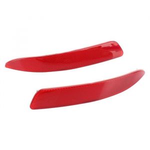 Vvikizy Réflecteur de pare-chocs arrière 1 Paire Réflecteur Pare-Chocs Arrière Rouge 63217158949 63217158950 pour E70 X5 auto feu