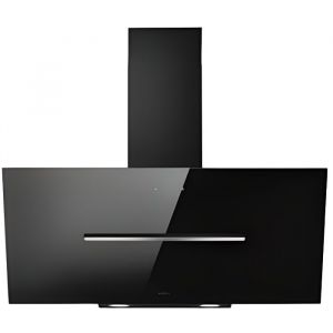 Hotte d&eacute;corative - ELICA - SHY S BL/A/90 - Largeur 90 cm - Aspiration ou filtrage - Verre noir