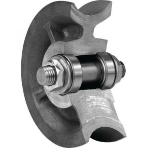 Galet fonte gorge ronde 150mm - MANTION - 1009GR