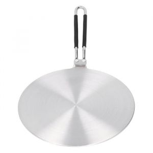 Ashata Diffuseur de cuisson thermique Diffuseur de Chaleur Plaque dAdaptateur dInduction Acier Inoxydable pour Cuisinière à Gaz