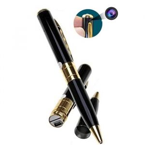 Stylo Caméra Espion - Noir - HD 1080p - USB - Enregistreur Vocal