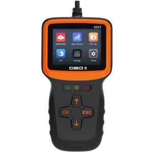 Obd2 Valise Diagnostic Auto Obd2 Diagnostic Fran&ccedil;ais Lecteur De V&eacute;hicule pour Tous Les V&eacute;hicules Apr&egrave;s 2000 Lecteur De D&eacute;fauts a