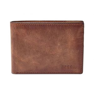 FOSSIL Porte-monnaie marron pour homme - Derrick Flap Bifold 34443