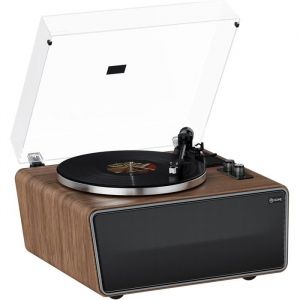 Platine Vinyle XJ-HOME Tourne Disque Bluetooth HiFi 33/45 RPM Haut-Parleurs Puissants