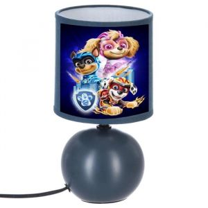 LAMPE DE CHEVET BOULE BLEU FONCE 2 PAT PATROUILLE
