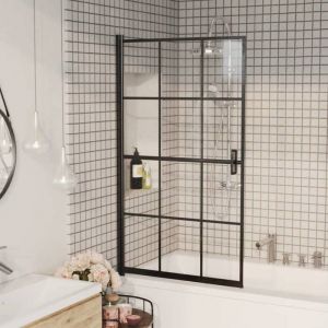 NEW*Parois de douche - UU - Cabine de douche - ESG 80x140 cm Noir CHY850296