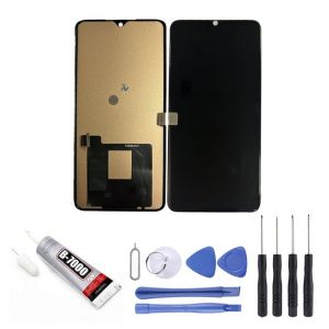 Vitre tactile + ecran LCD compatible avec Xiaomi Mi Note 10 Lite M2002F4LG M1910F4G taille 6.47" Noir + Kit outils + Colle B7000