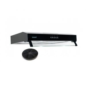 BELDEKO - Hotte Casquette / Visière RIVAGE 60 cm NOIR - 100W - 210 m3/h