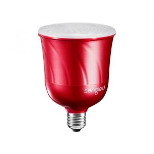 Ampoule connect&eacute;e Sengled Pulse Satellite LED Rouge avec enceinte JBL 8W &agrave; vis (E27)