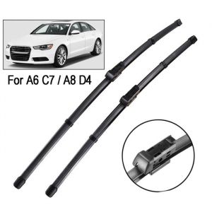 Lot de 2 Balais dessuie-glace avant Pour Audi A6 C7 2012 2013 2014 2015 2016 2017 A8 D4 2011 2012 2013 2014 2015 2016 2017