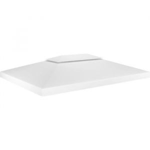 7092NEU- Toile de toit de belvédèreToile de rechange pour pavillon tonnelle tente imperméable 2 niveaux 310 g-m² 4x3 m Blanc