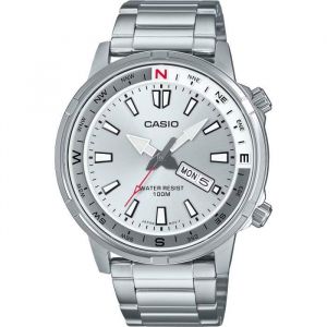 Montre - CASIO - MTD-130D-7A - Quartz - Acier inoxydable - 44 mm