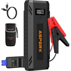 Booster Batterie Voiture 4000ADémarreur Batterie Voiture(JusquÀ Tous Les Véhicules Essence Ou 10L Diesel)12V Chargeur Batterie