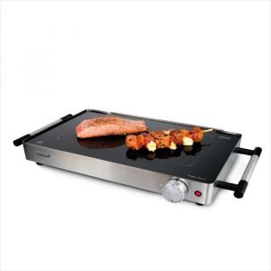 Plancha &eacute;lectrique - Korona - 46100 - 2 en 1 - Gril teppanyaki en verre - 800 W