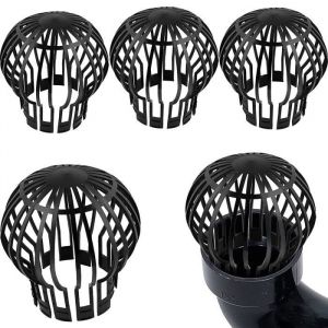 Lot de 4 Crapaudines pour Gouttière Protections de Gouttière 14.5 * 11cm - Marque - Noir