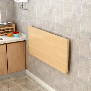 Table Murale Rabattable en Bois salle de bain - XUANYU - 60*30 cm - Pliable - Capacit&eacute; de charge maximale 100Kg
