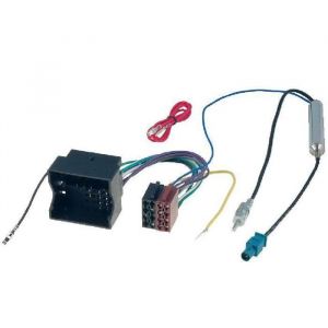 Fiche ISO autoradio VW ap02 + Adaptateur Antenne - Volkswagen - 2002 - Voiture - Noir - Universel