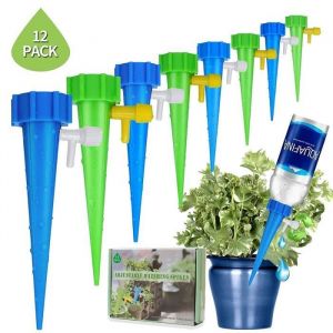 Syst&egrave;me darrosage automatique - ZGEER - 12 Pcs - R&eacute;glable - Arrosage de jardin - Contr&ocirc;le du d&eacute;bit