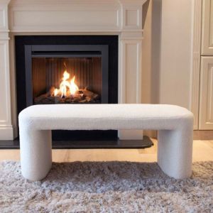 Milton & Oldbrook Bouclette Banc Lucca Blanc