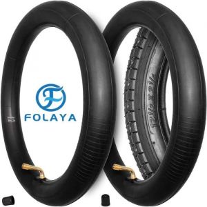 FOLAYA 2 Chambres &agrave; air 12 Pouces (12 1/2 x 2 1/4) avec Valve coud&eacute;e 70/90  pour Draisienne Trottinette V&eacute;lo Pliable Poussette